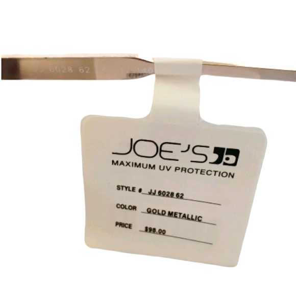 Joe's Jeans Gold Metallic Cat Eye Sunglasses - Picture 3 of 3